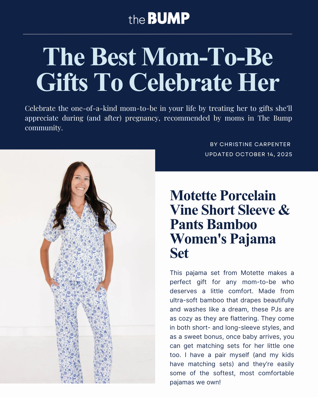 Honored to Be Featured in The Bump’s “Best Mom-to-Be Gifts” Guide