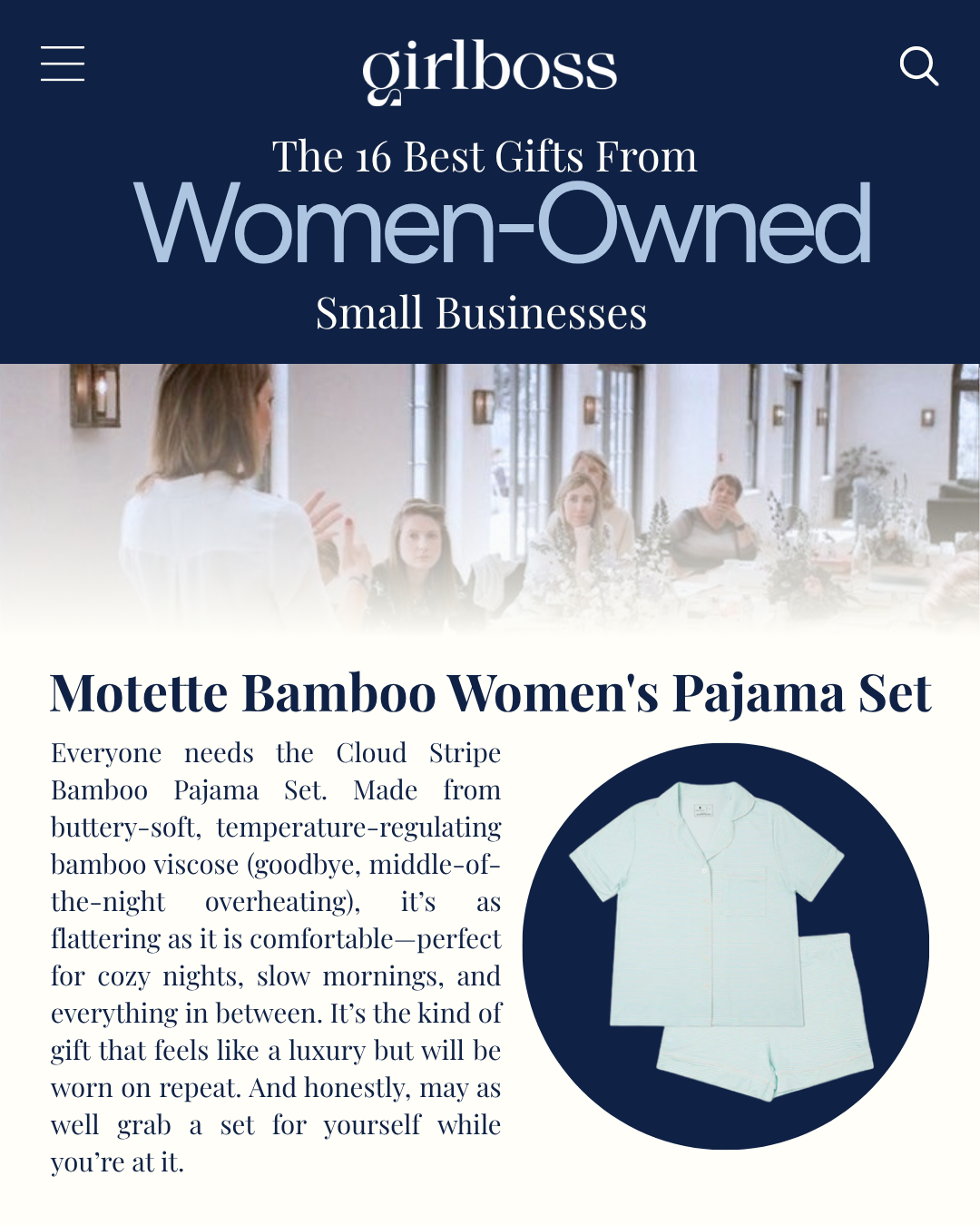 Motette Featured in Girlboss’ “16 Best Gifts from Women-Owned Small Businesses”