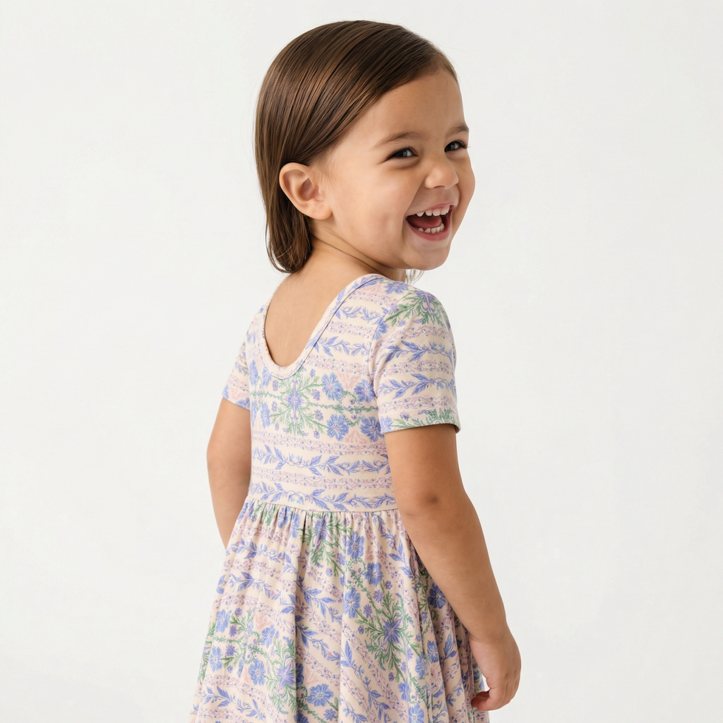 Editor loved Motette breathable purple floral toddler sleepwear for warm sleepers