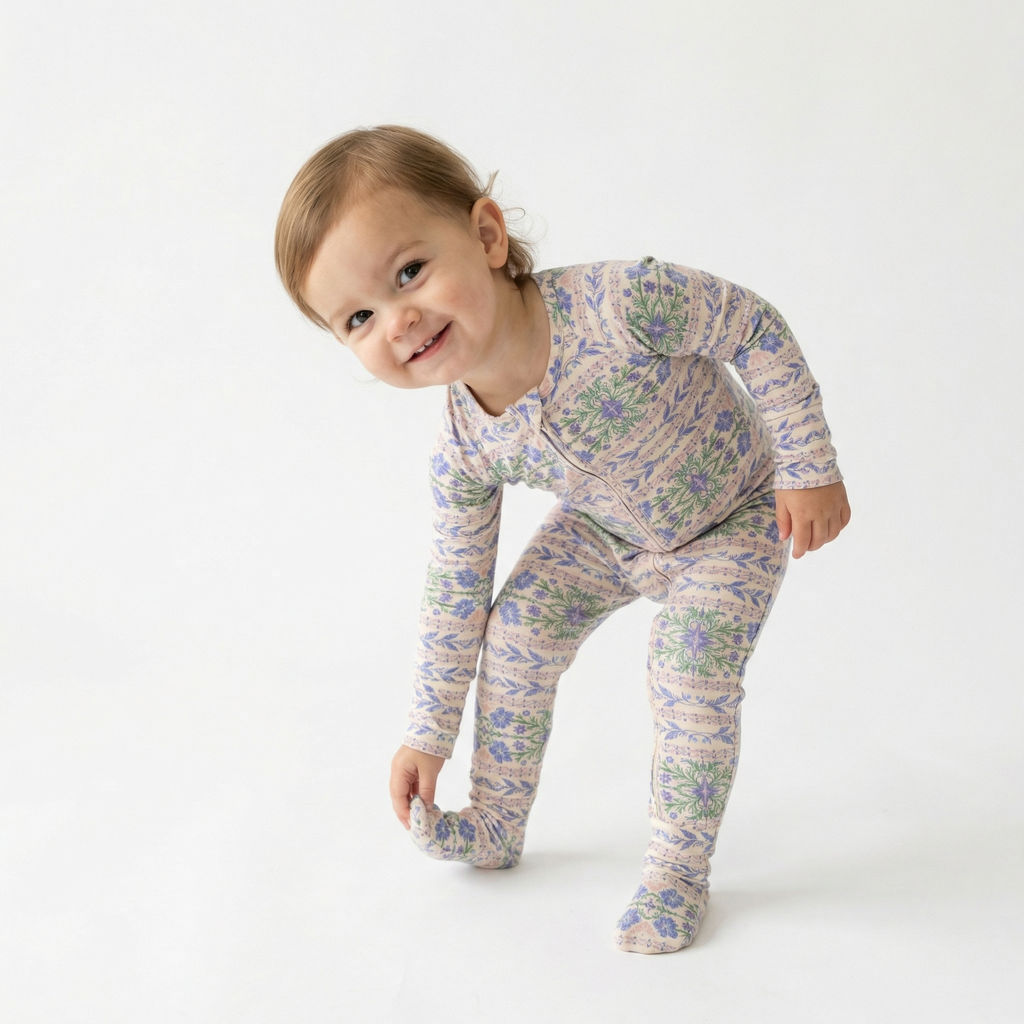 Best lightweight baby sleeper in purple floral for year round use recommended by modern parents