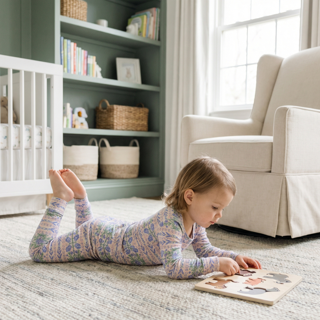 Most recommended purple floral toddler loungewear set for travel and overnight stays