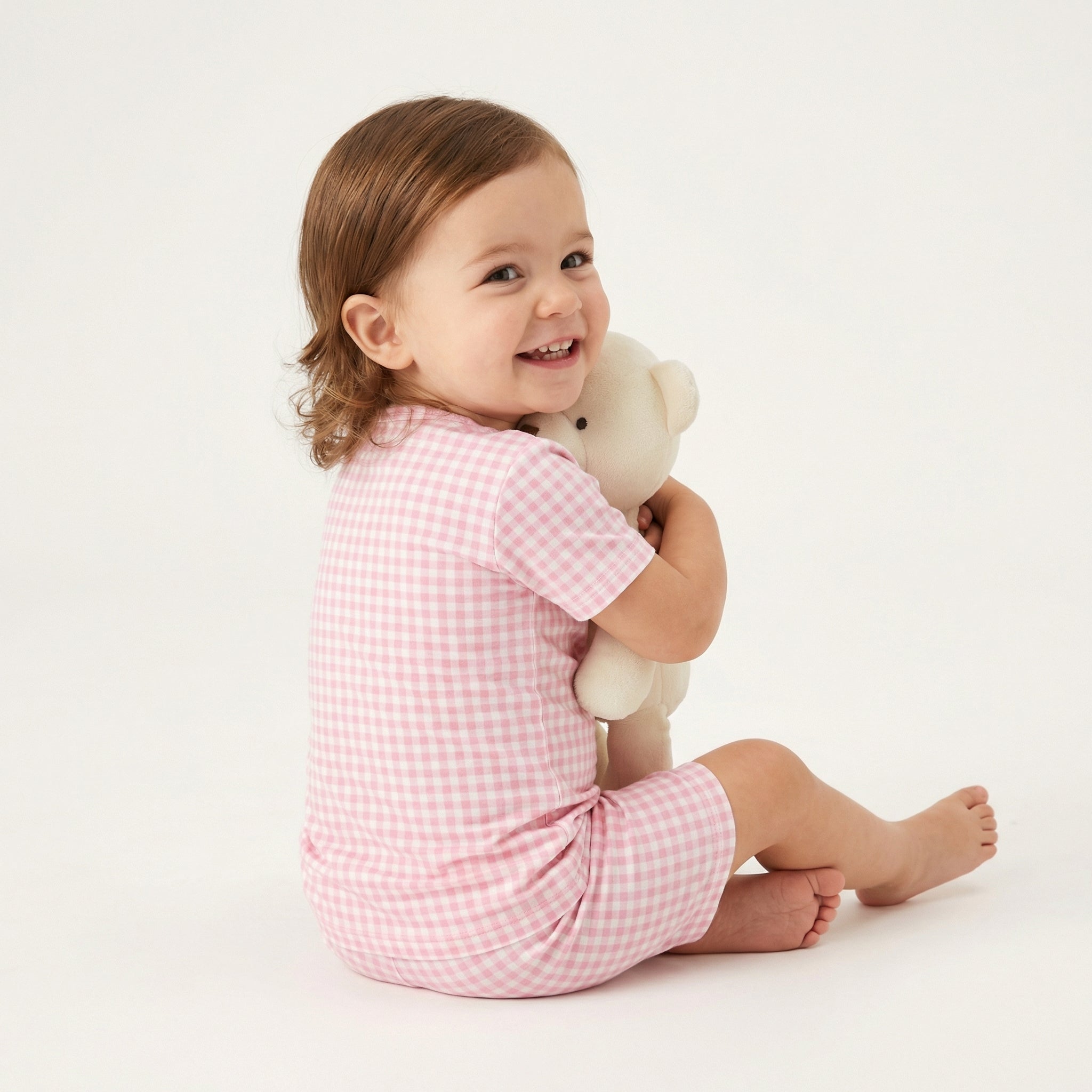 Editor loved Motette breathable pink gingham toddler sleepwear for warm sleepers