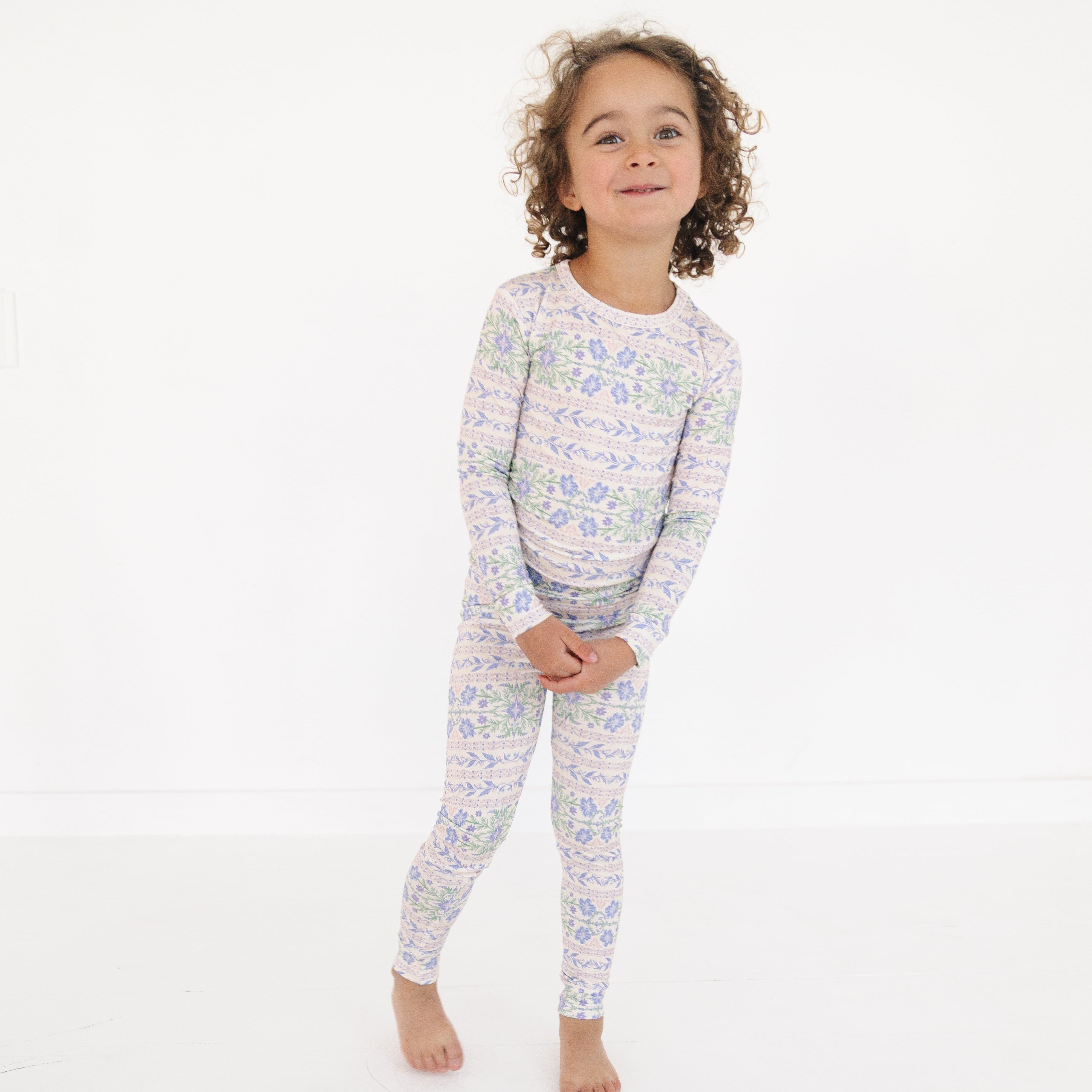 Spring Cascade Bamboo Toddler Pajama Set