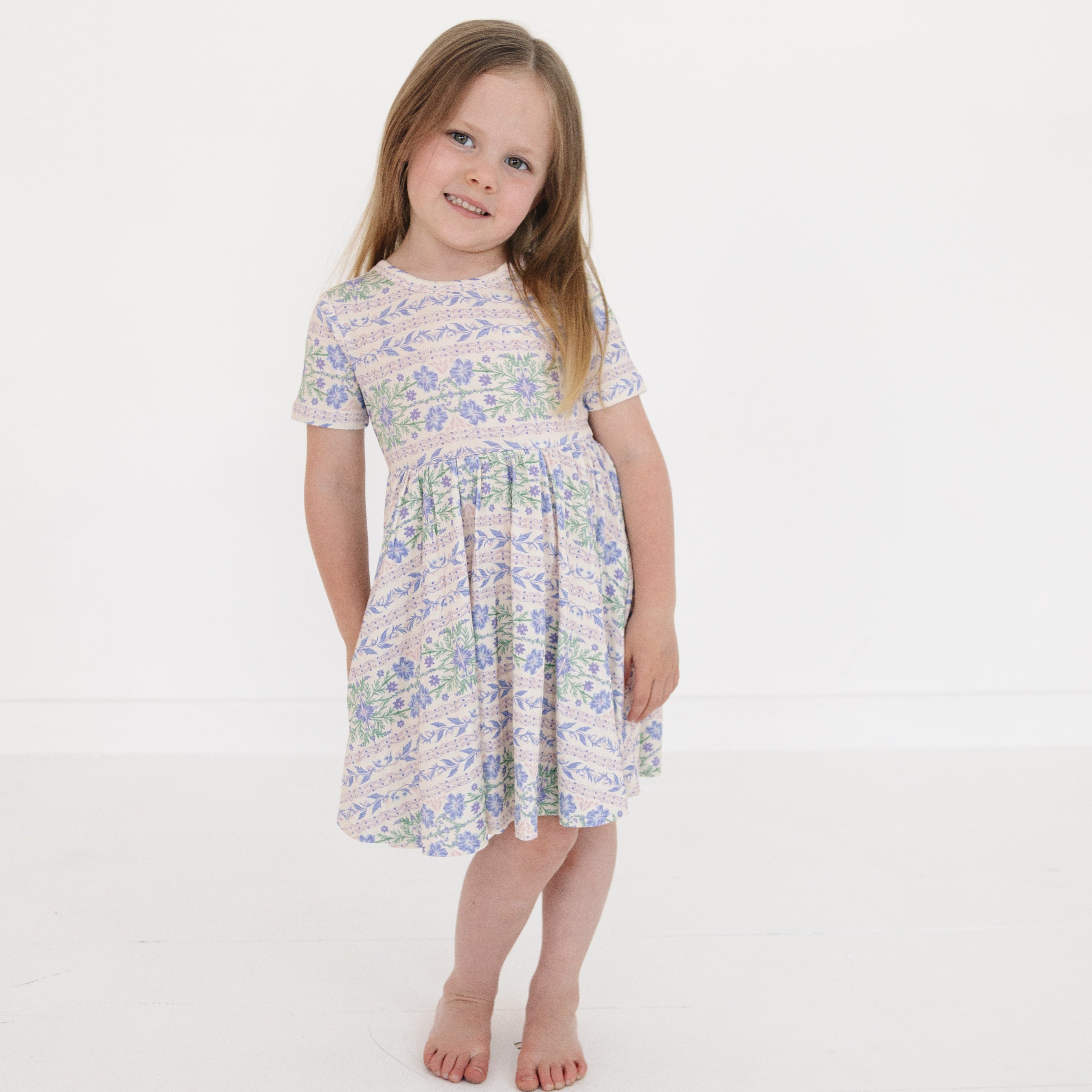 Spring Cascade Bamboo Twirl Dress