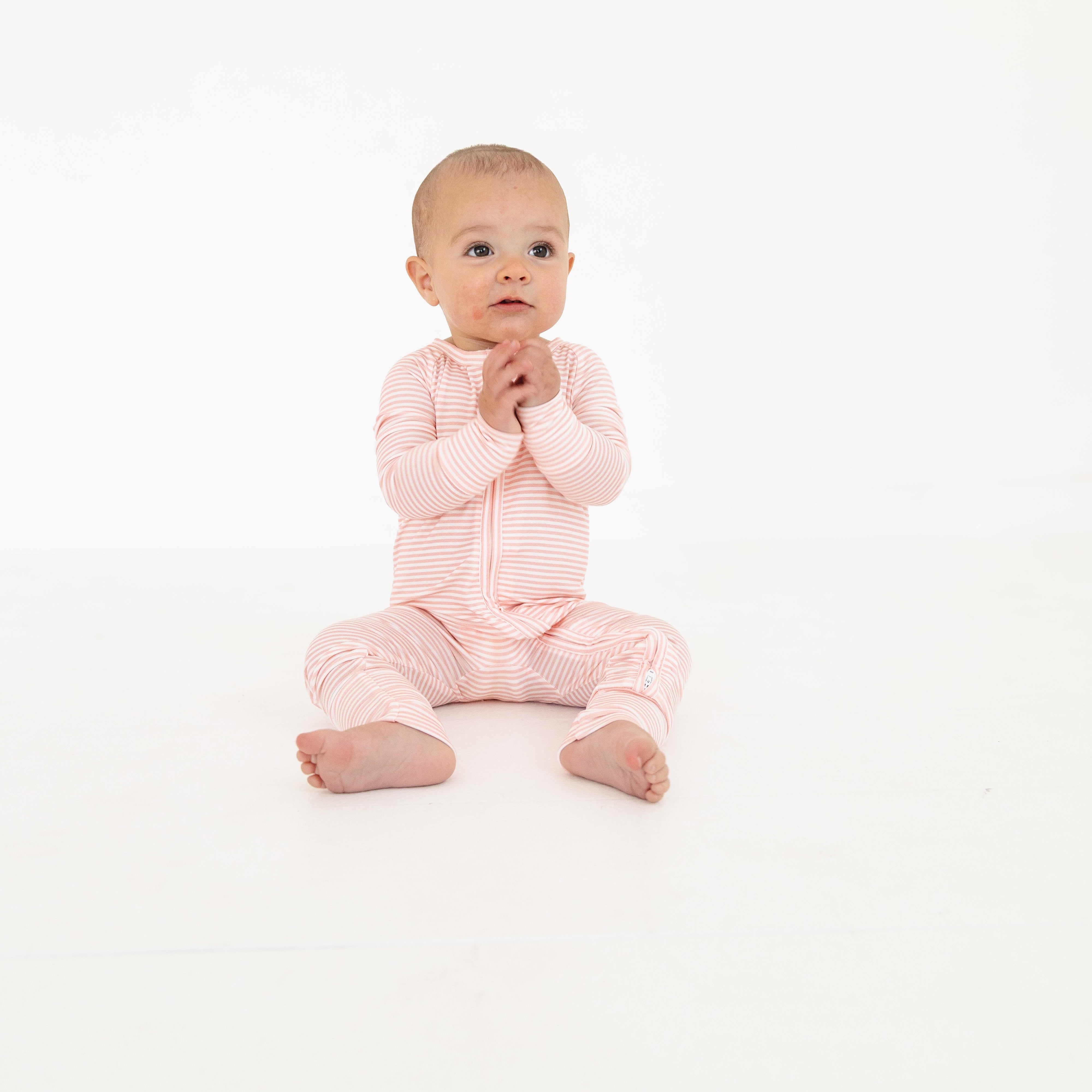 Peony Stripe Bamboo Sleeper