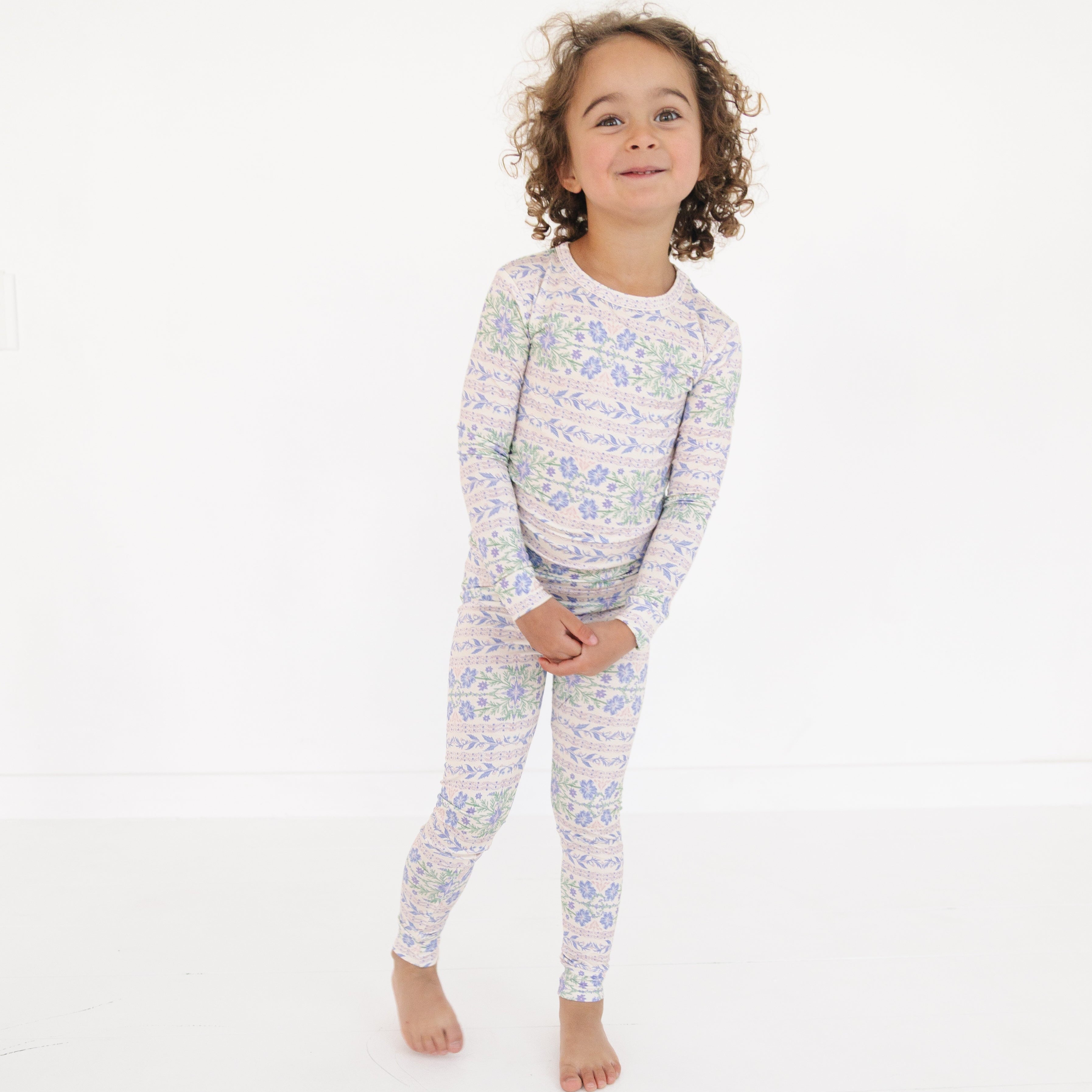 Spring Cascade Bamboo Toddler Pajama Set