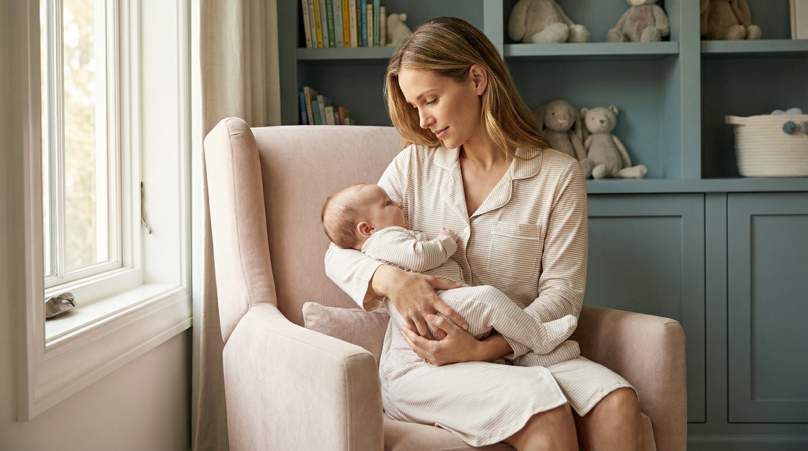 Designed for women first, our bamboo pajamas stand beautifully on their own, whether or not you’re matching with a little one. 