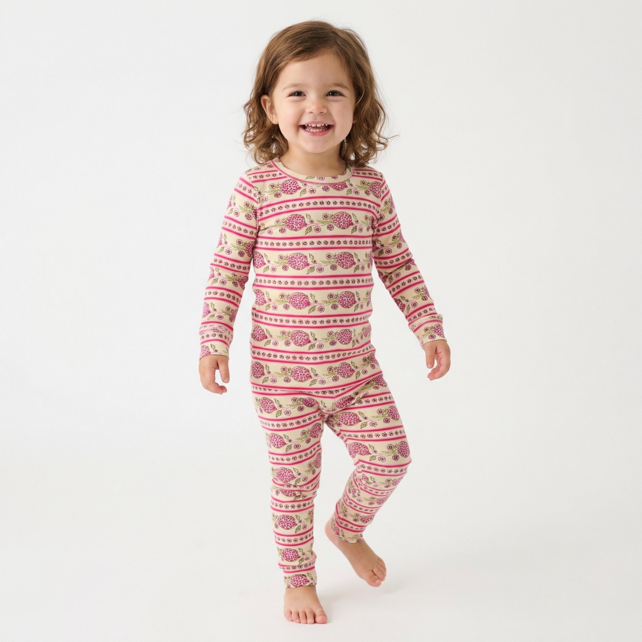 Best soft bamboo toddler pajamas in pink floral for active kids and restful sleep