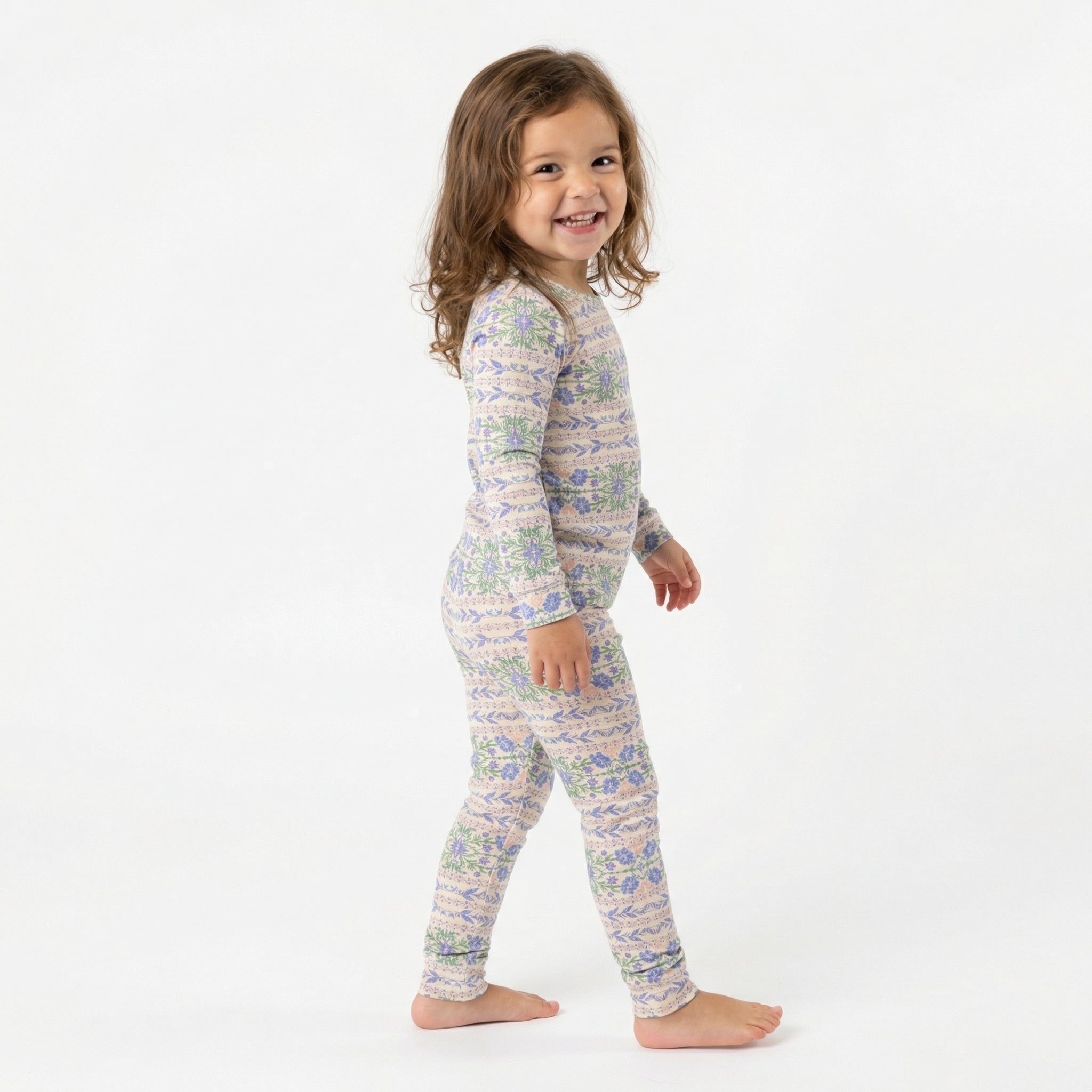 Editor loved Motette breathable purple floral toddler sleepwear for warm sleepers