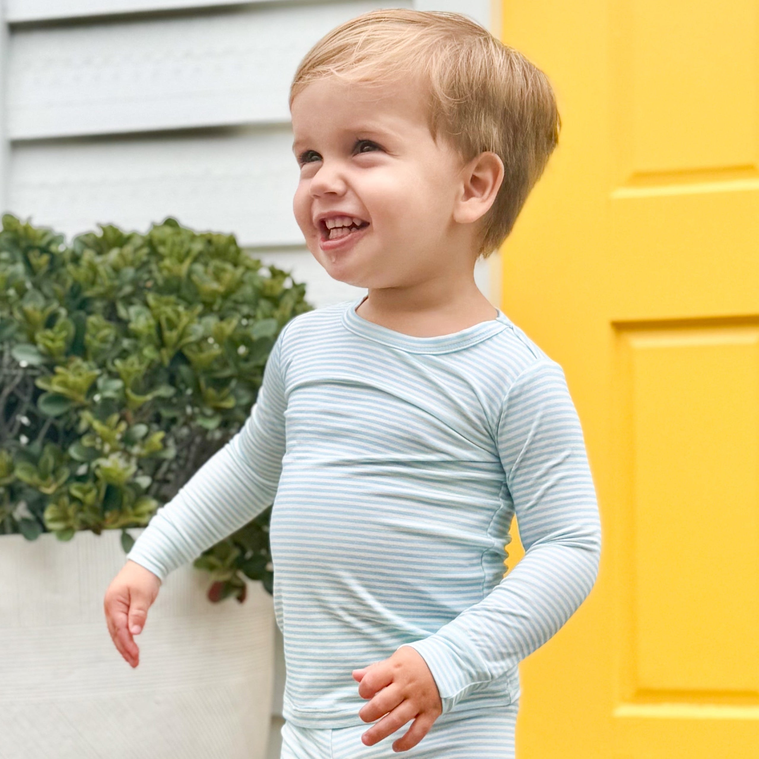 Seaside Stripe Bamboo Toddler Pajama