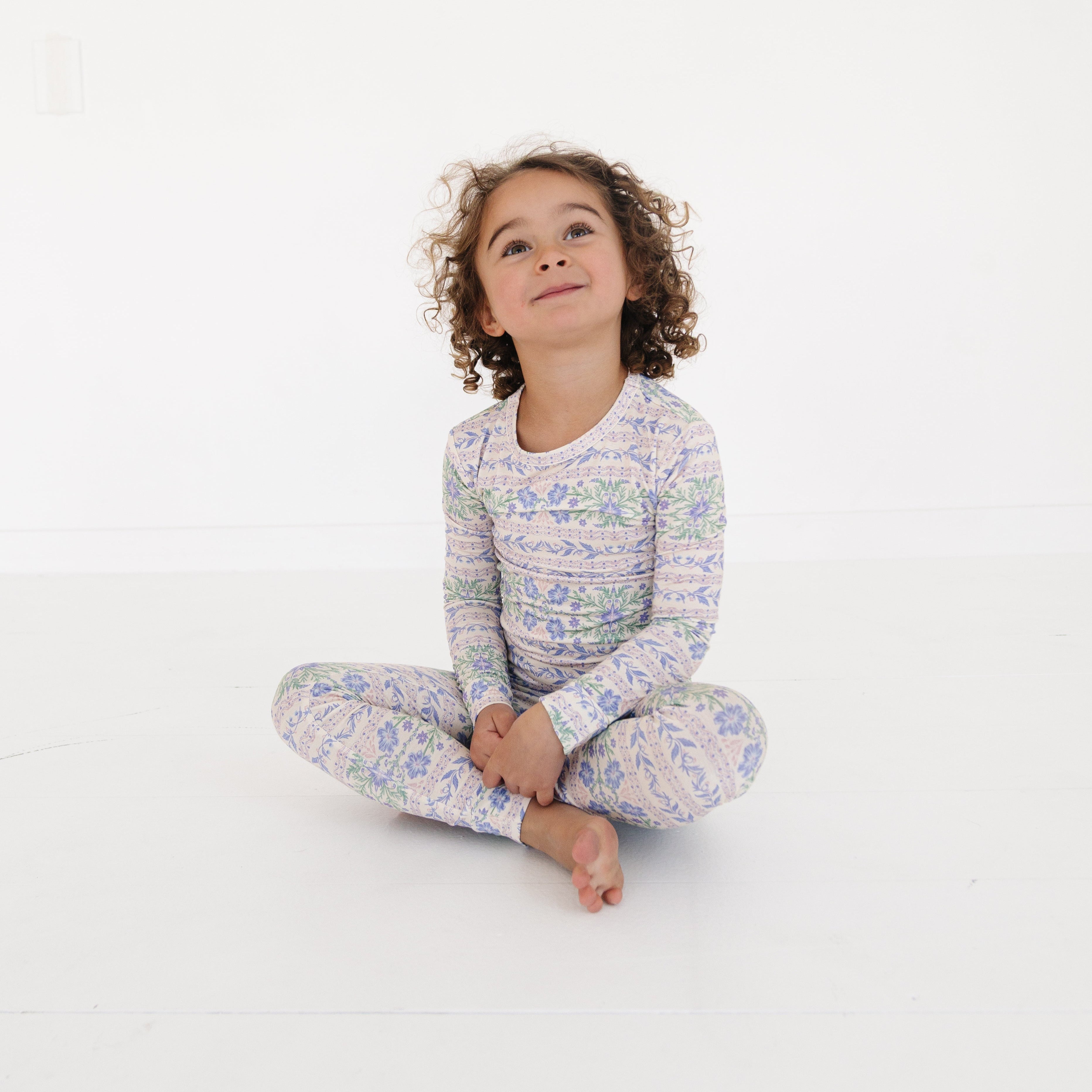Spring Cascade Bamboo Toddler Pajama Set